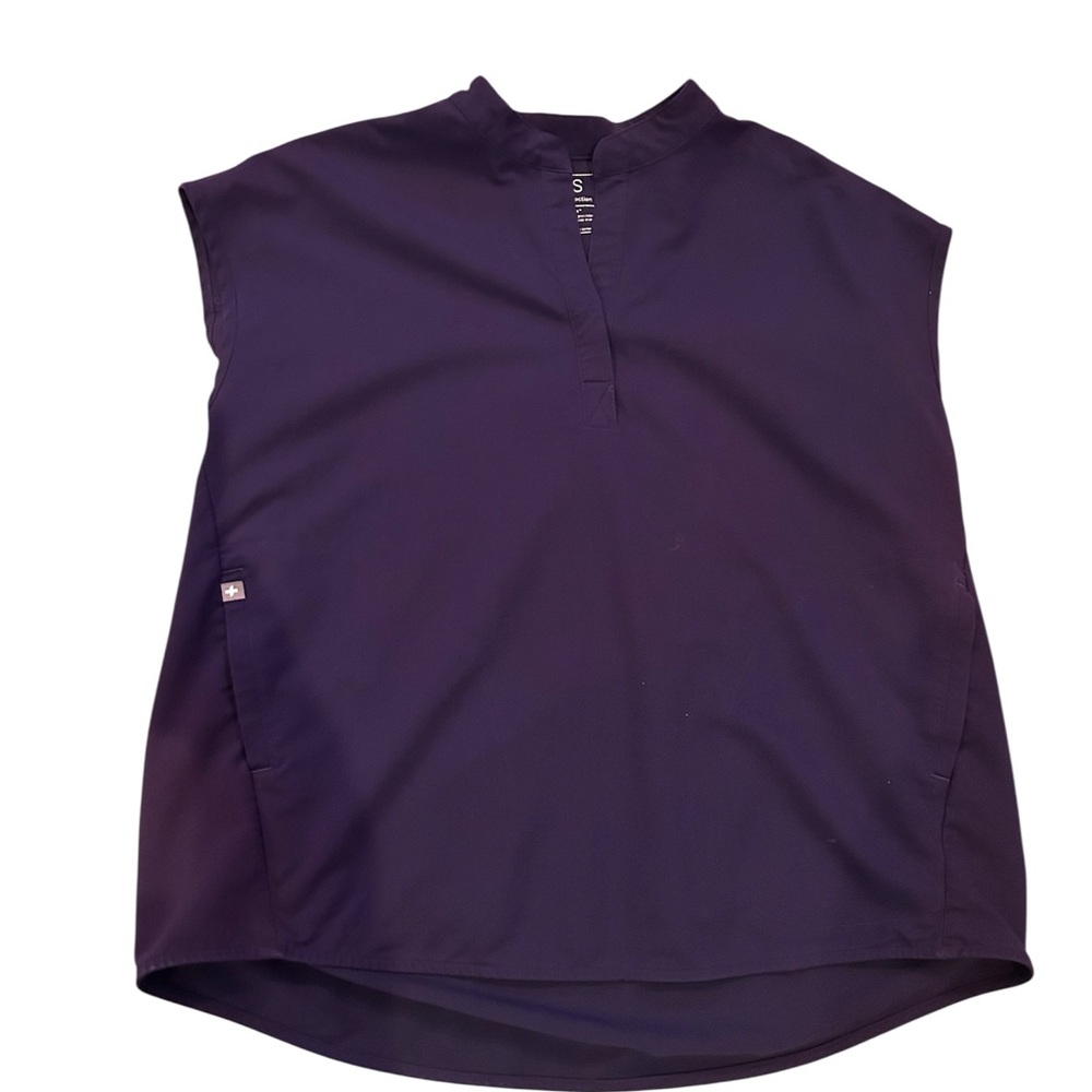 Figs Women's Deep Plum Rafaela Scrub Top